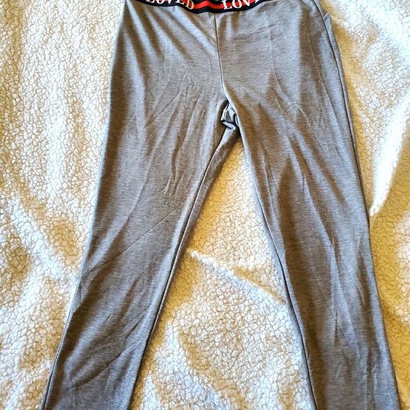 Forever 21 Plus Size Gray Cotton Leggings - Picture 3 of 4
